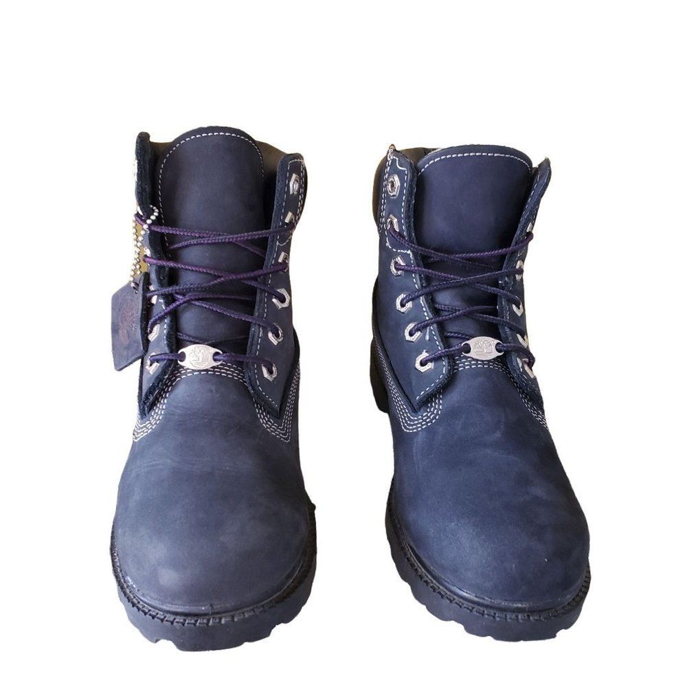 Timberland Blue Suede Boots sz 8 - Picture 4 of 5